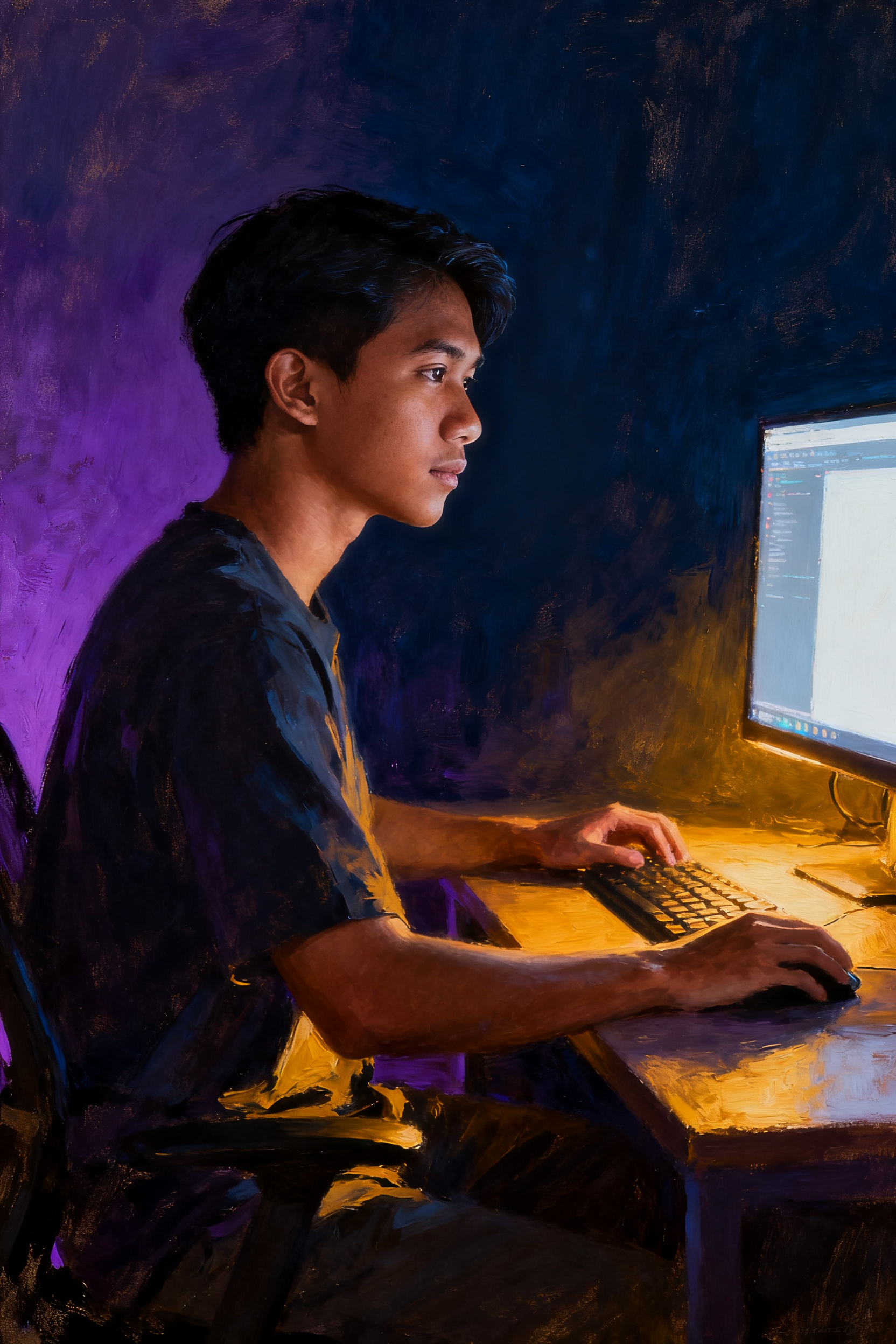 Painterly portrait
